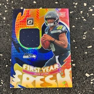 Panini Prizm Jalen Milroe Card - Blue/Gold/Pink